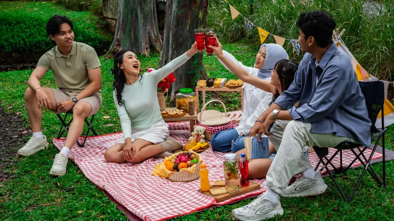 Actividad recreativa referencial en un entorno natural